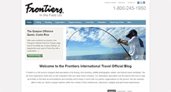 Desktop Screenshot of frontiersinthefield.com