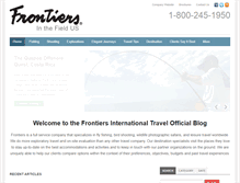 Tablet Screenshot of frontiersinthefield.com